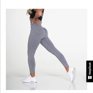 NVGTN Grey Scrunch Seamless Legging